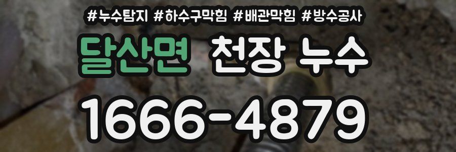 달산면 천장 누수