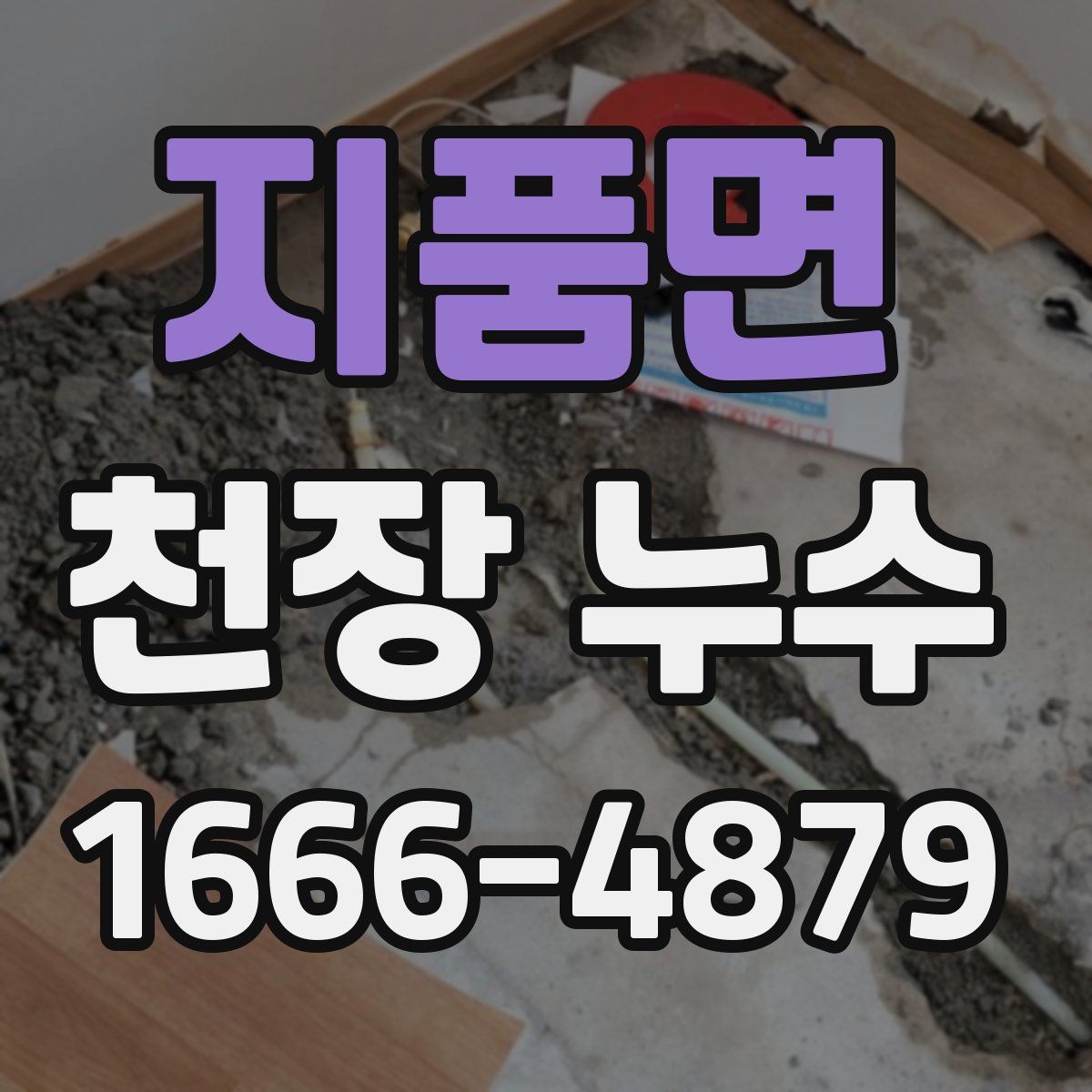 지품면 천장 누수