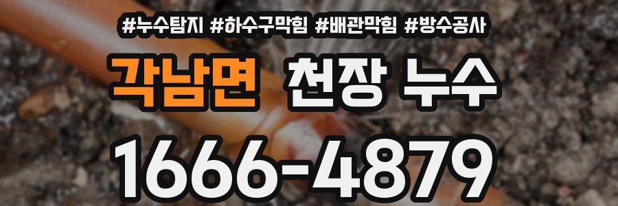 각남면 천장 누수