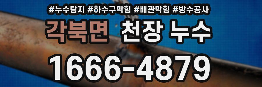 각북면 천장 누수