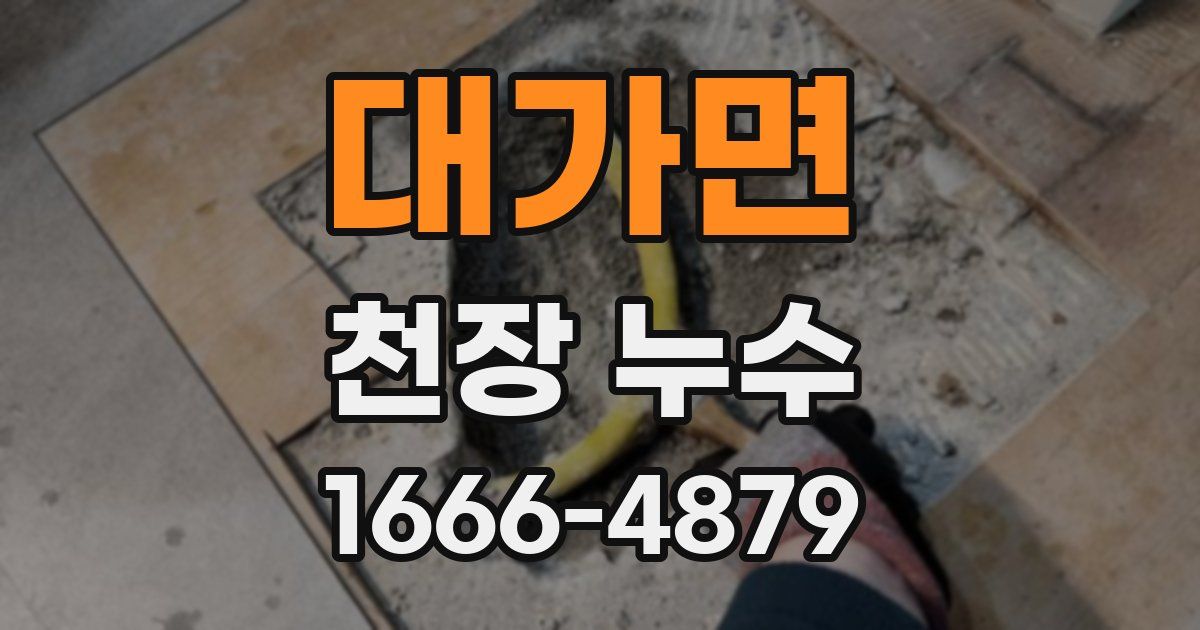 대가면 천장 누수