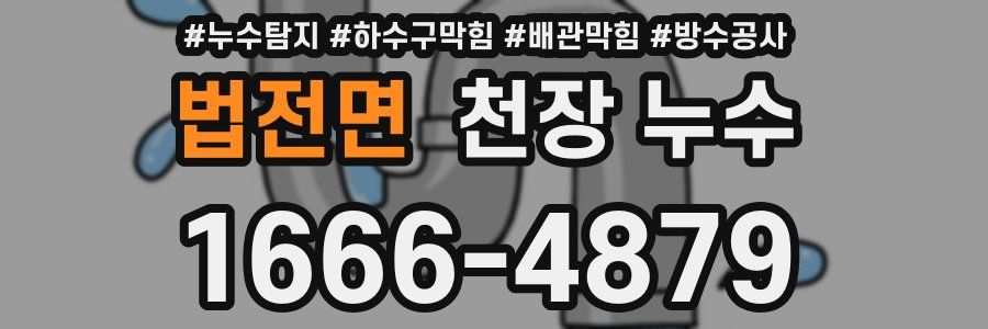 법전면 천장 누수