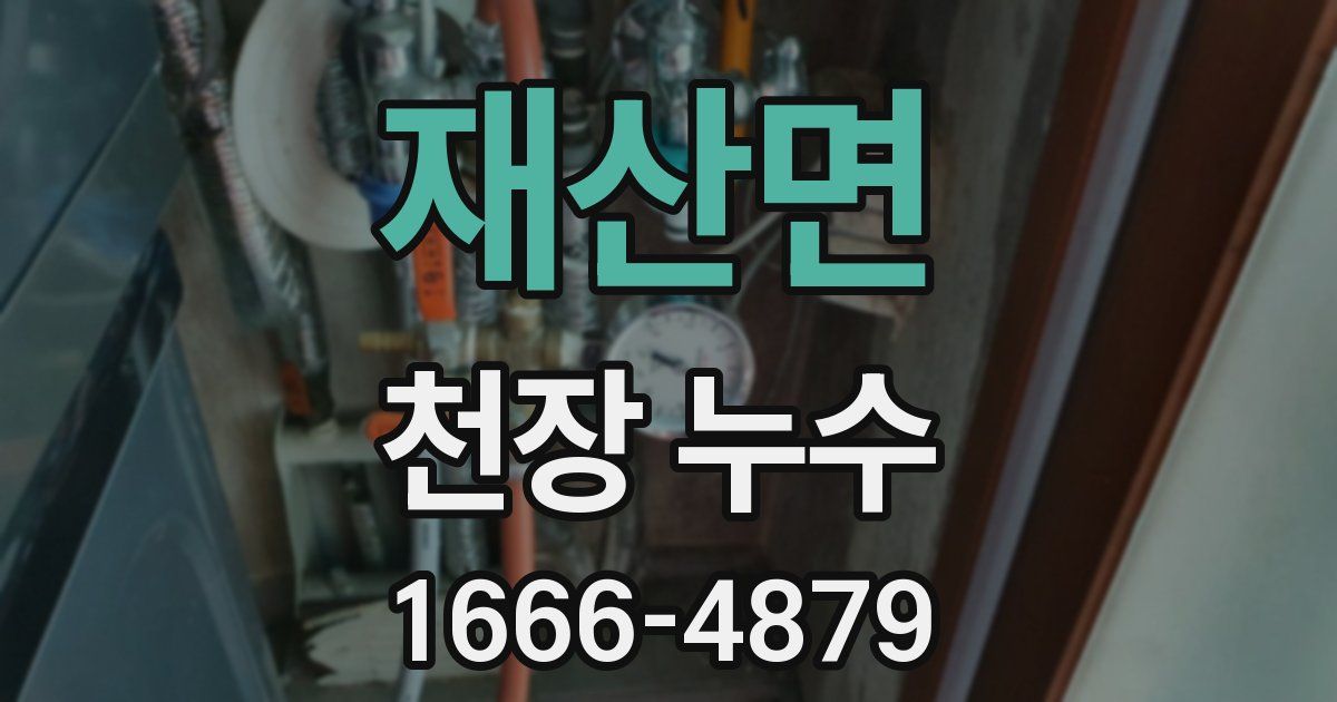 재산면 천장 누수