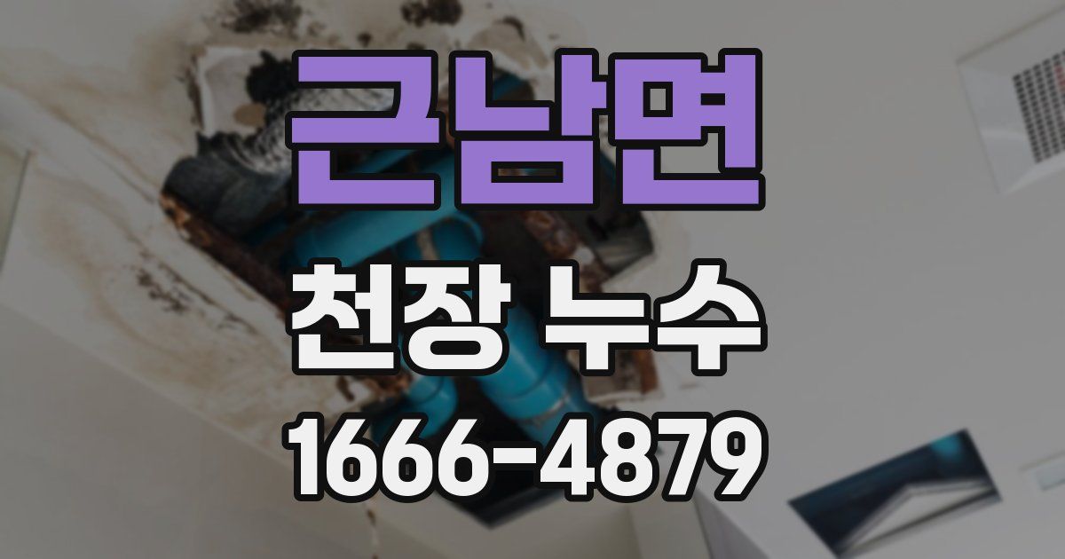 근남면 천장 누수