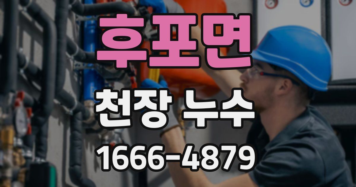 후포면 천장 누수