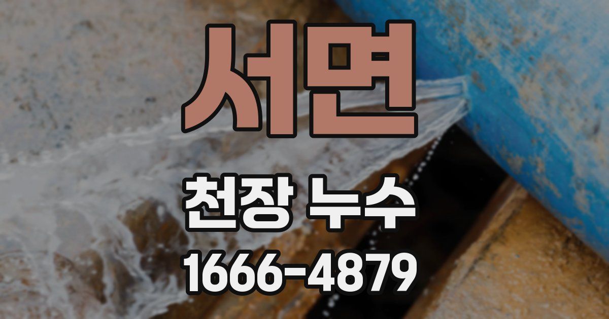 서면 천장 누수