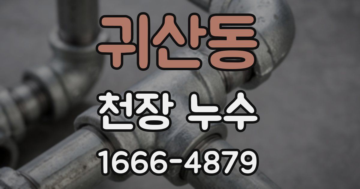 귀산동 천장 누수