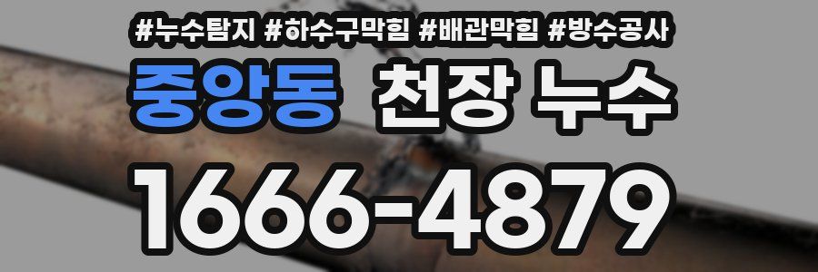 중앙동 천장 누수