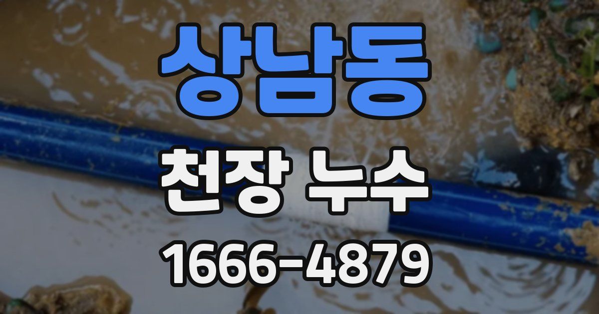 상남동 천장 누수