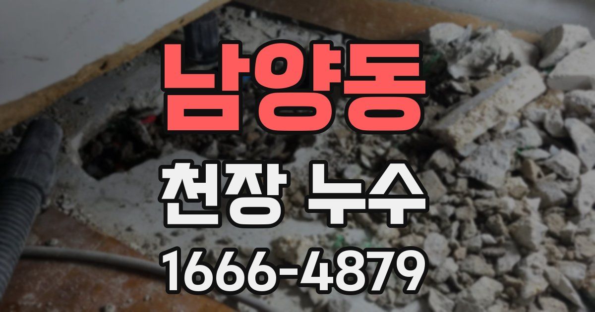 남양동 천장 누수