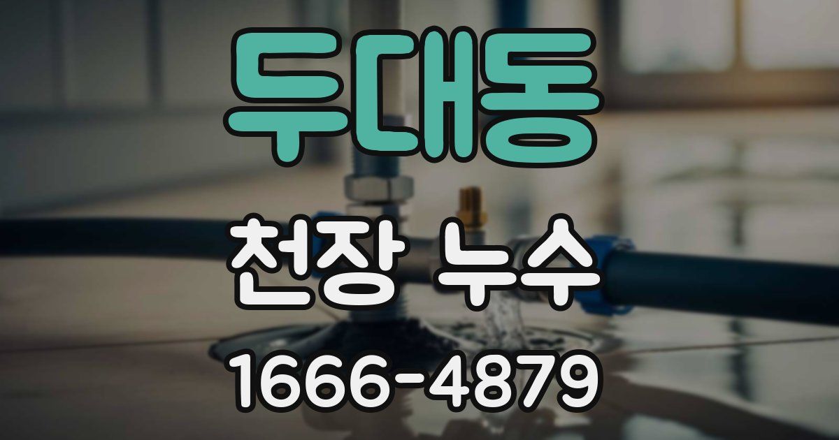 두대동 천장 누수