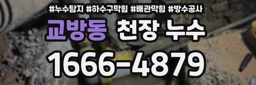 교방동 천장 누수