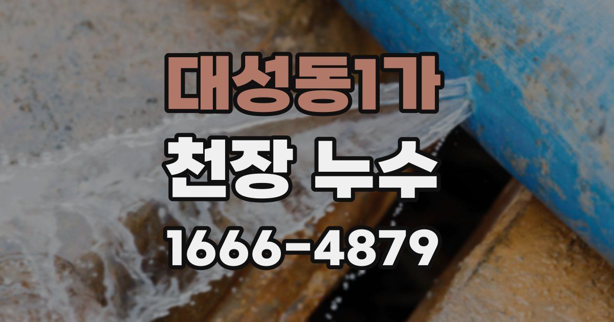 대성동1가 천장 누수