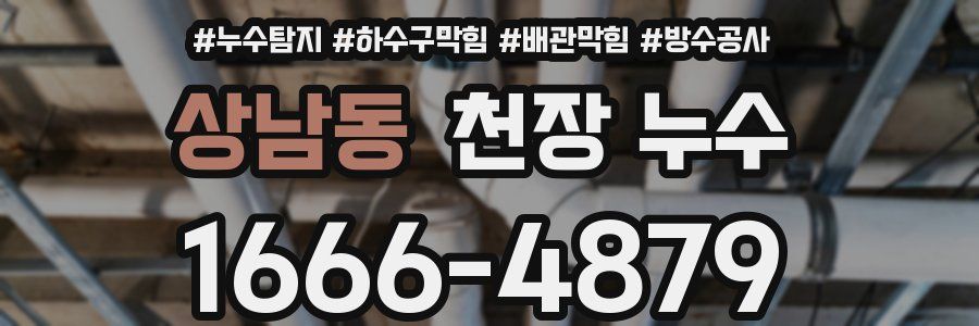 상남동 천장 누수