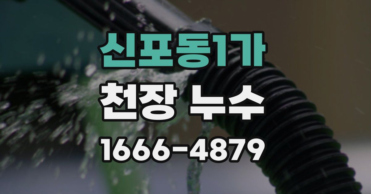 신포동1가 천장 누수