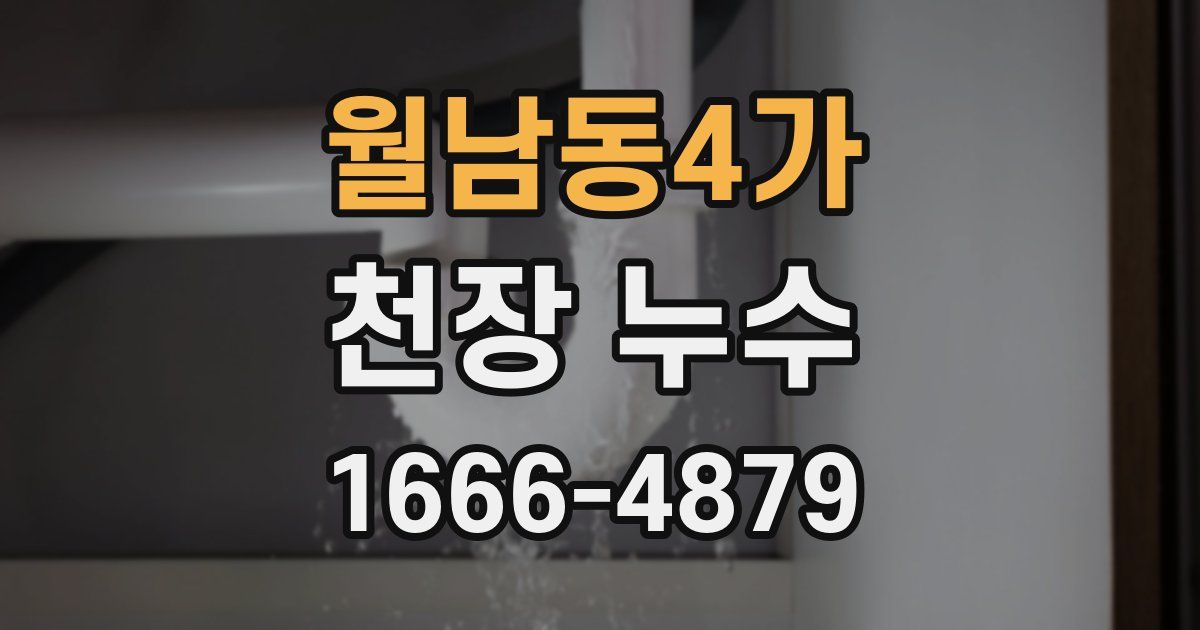 월남동4가 천장 누수