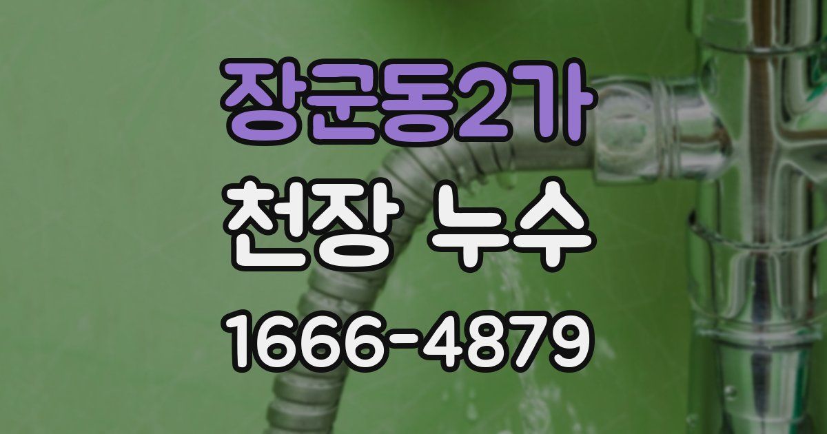 장군동2가 천장 누수
