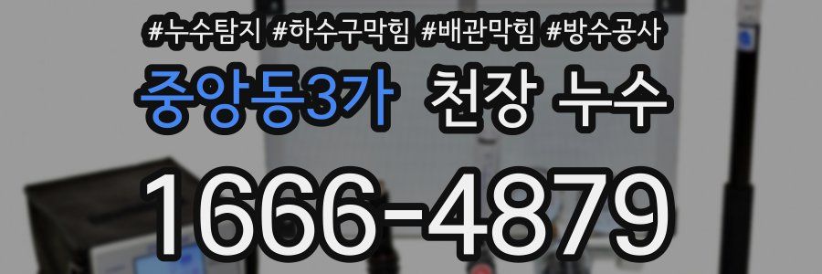 중앙동3가 천장 누수