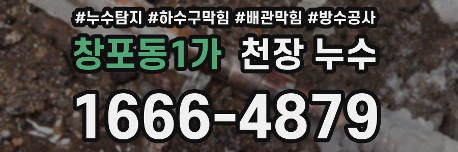 창포동1가 천장 누수