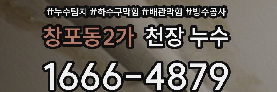 창포동2가 천장 누수