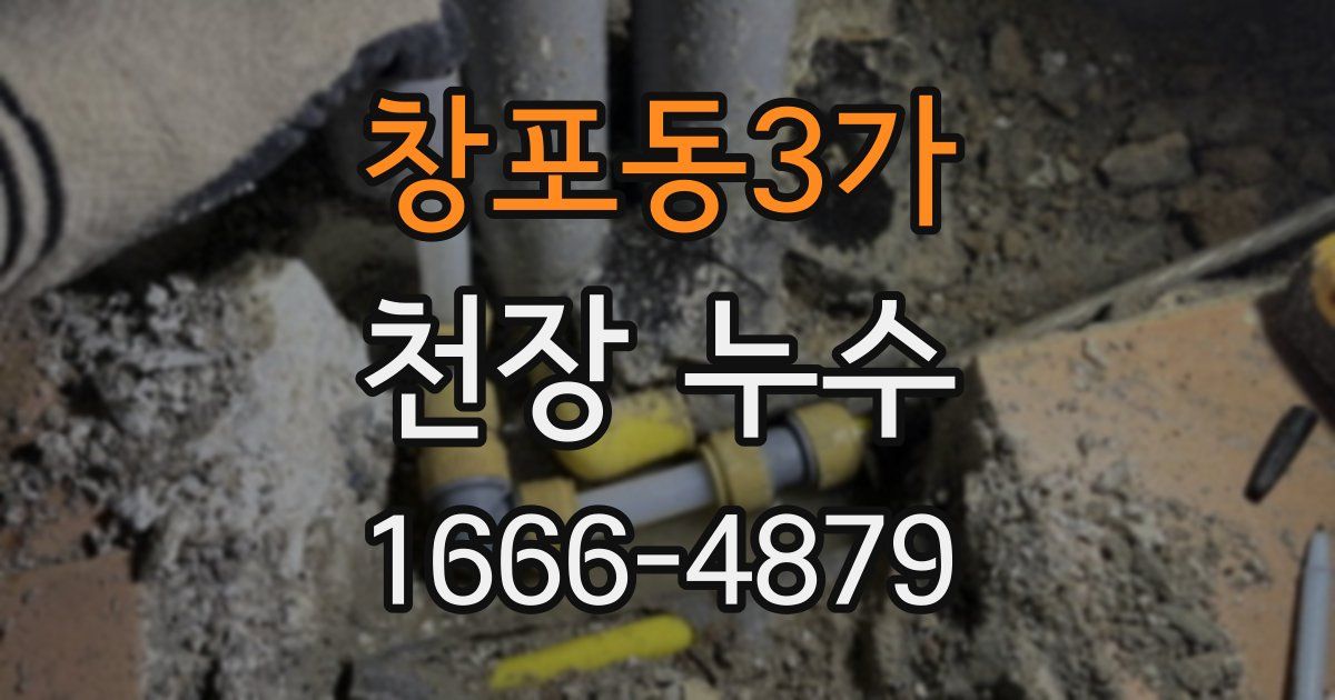 창포동3가 천장 누수