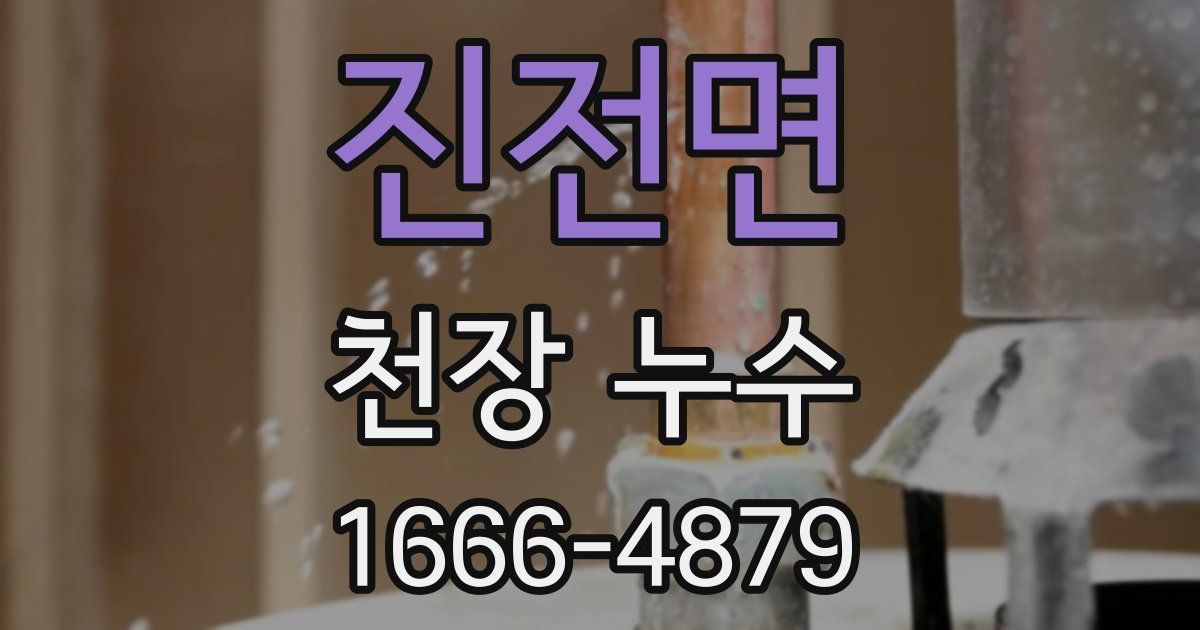 진전면 천장 누수