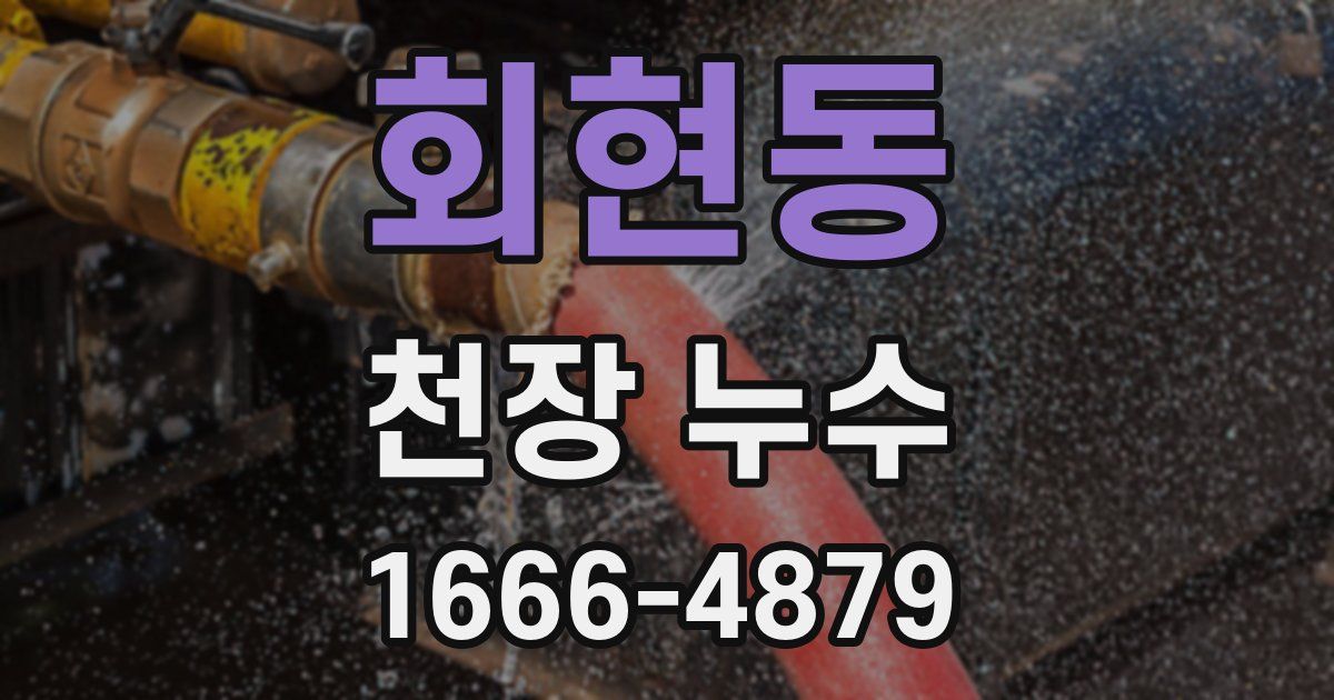 회현동 천장 누수
