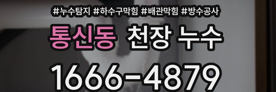 통신동 천장 누수