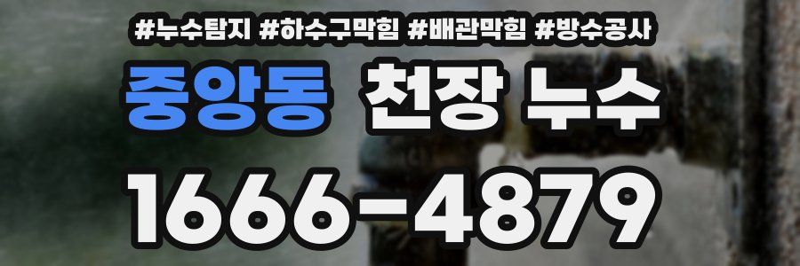 중앙동 천장 누수