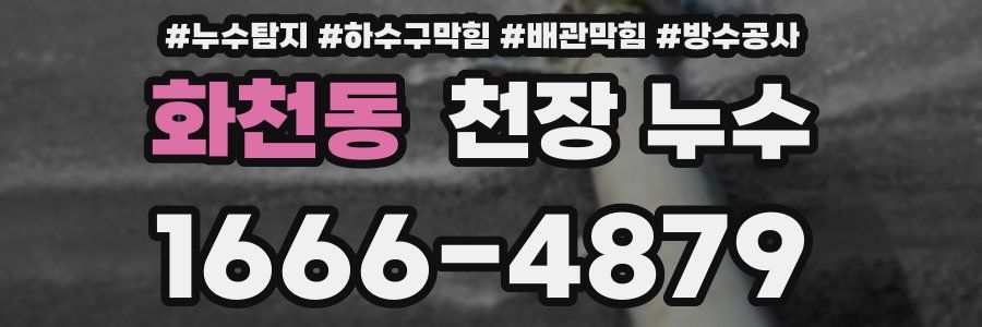 화천동 천장 누수