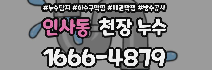 인사동 천장 누수