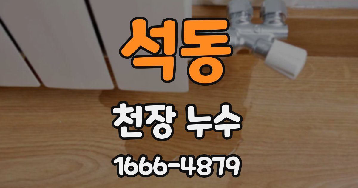 석동 천장 누수