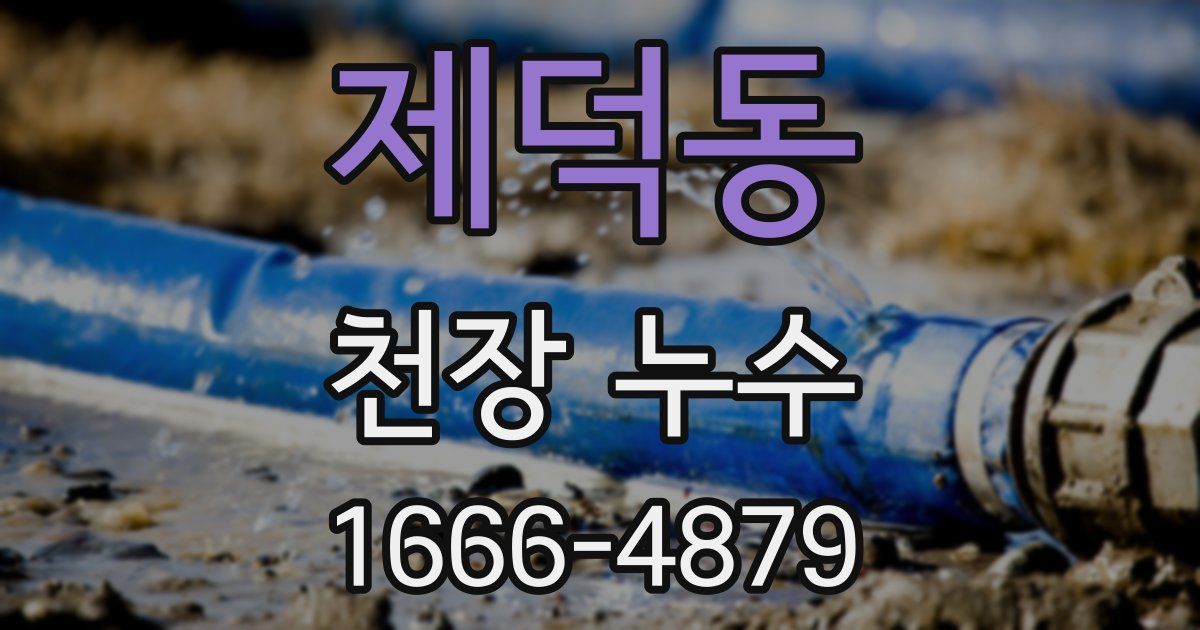 제덕동 천장 누수