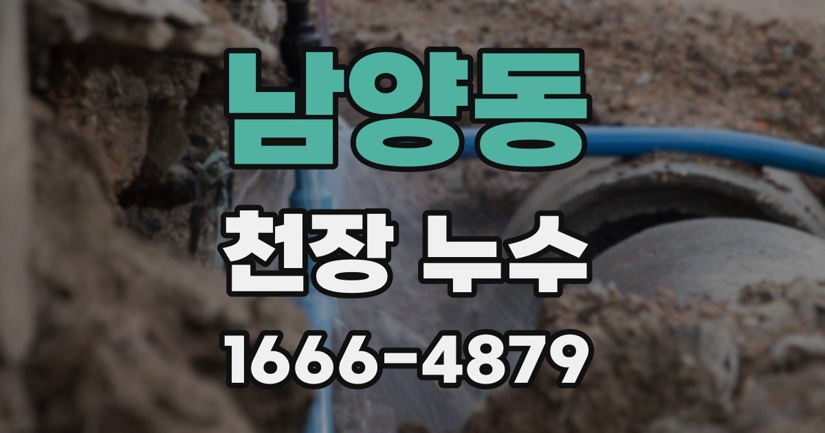 남양동 천장 누수