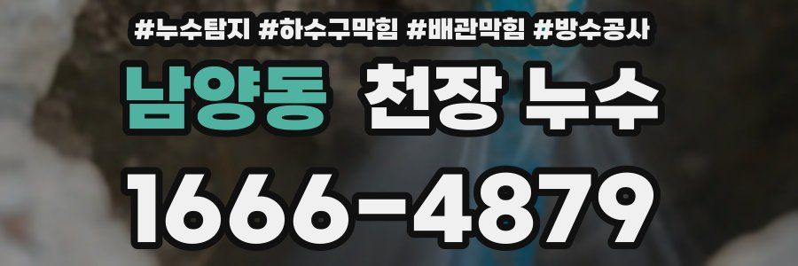 남양동 천장 누수