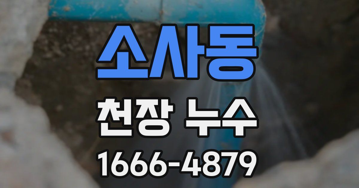 소사동 천장 누수