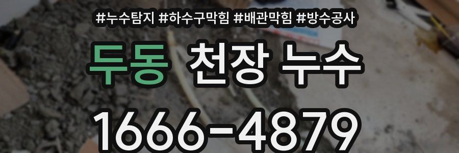 두동 천장 누수