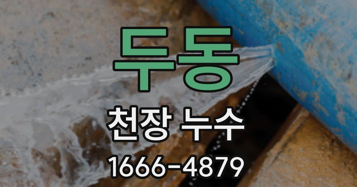 두동 천장 누수