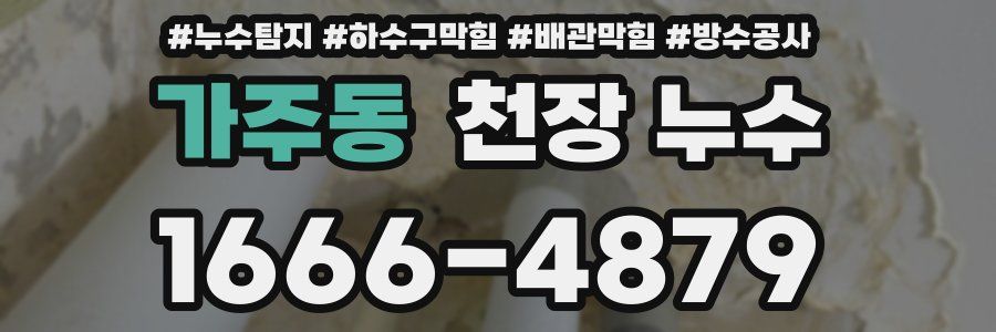 가주동 천장 누수