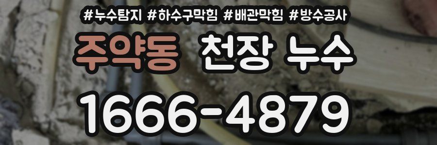 주약동 천장 누수