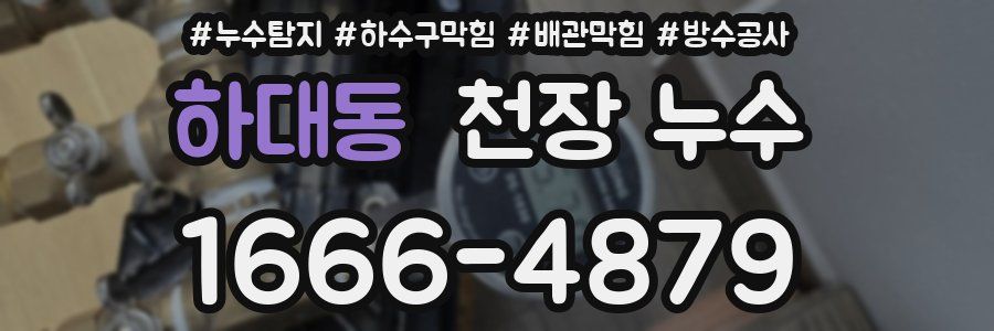 하대동 천장 누수