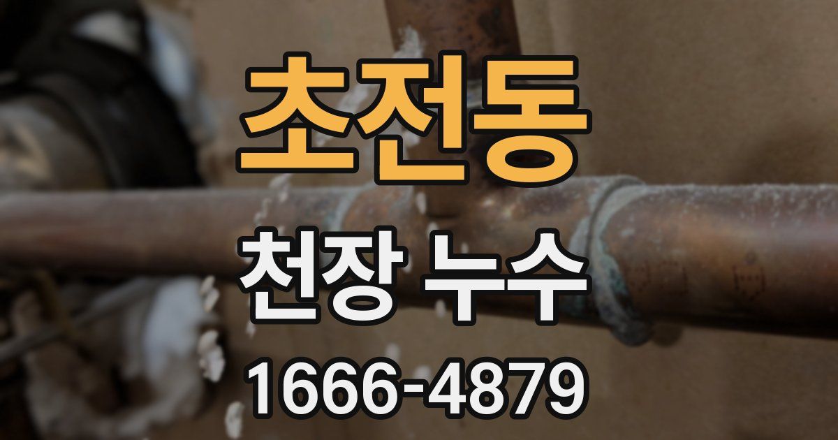 초전동 천장 누수