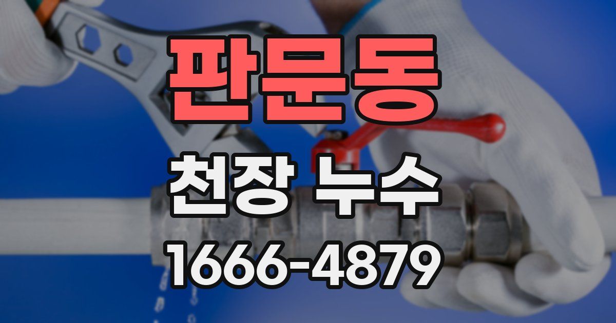 판문동 천장 누수