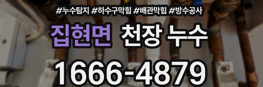 집현면 천장 누수