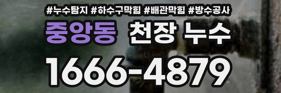 중앙동 천장 누수