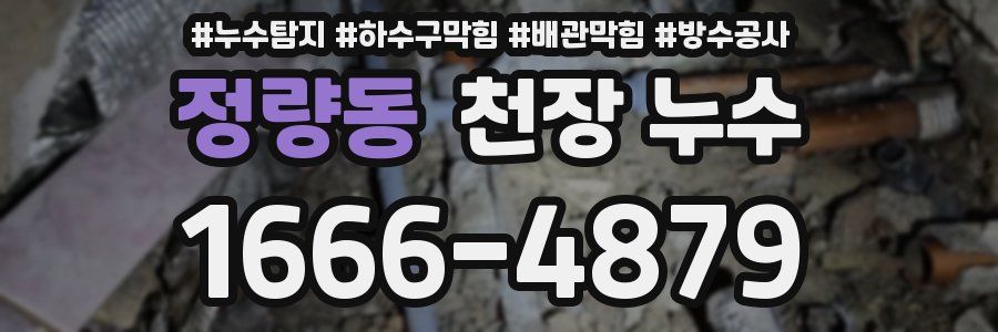 정량동 천장 누수