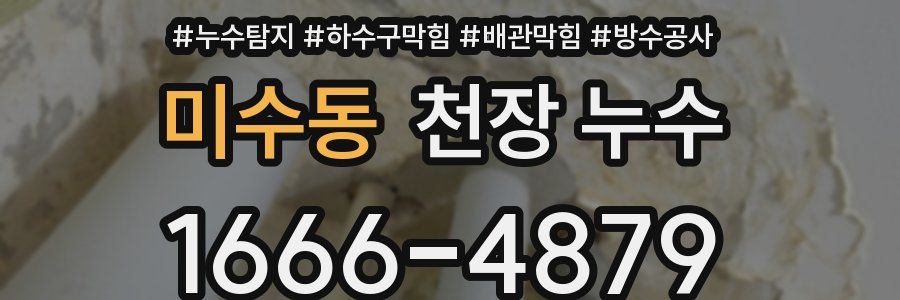 미수동 천장 누수