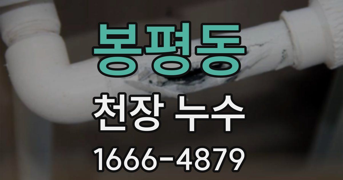 봉평동 천장 누수