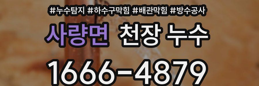 사량면 천장 누수