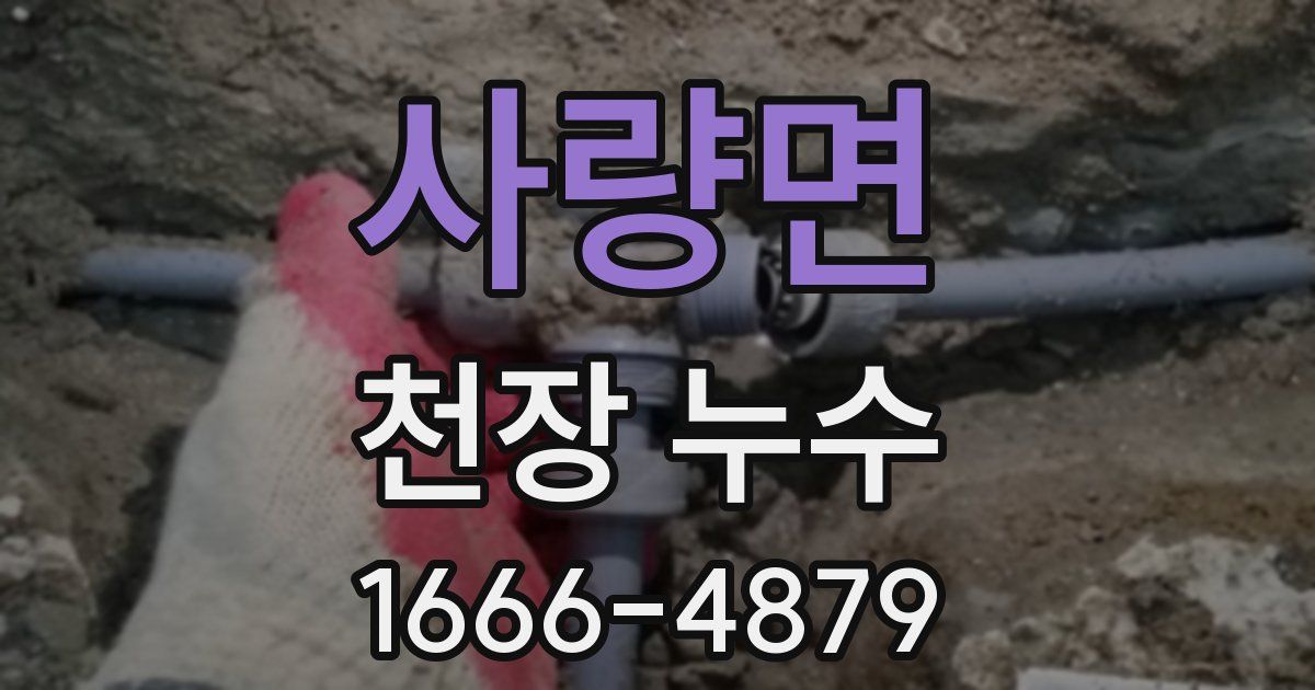 사량면 천장 누수